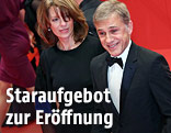 Schauspieler Christoph Waltz mit seiner Frau Judith Holste auf dem Roten Teppich
