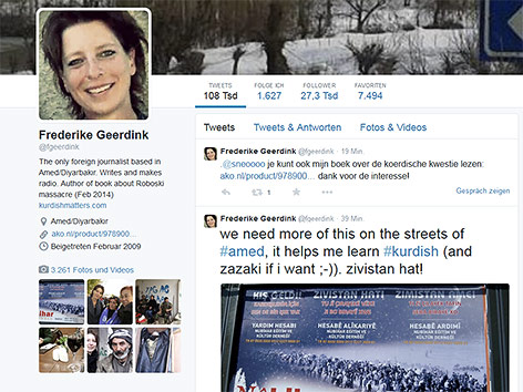 © Screenshot twitter.com/fgeerdink Screenshot des Twitteraccounts von Frederike Geerdink