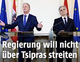 Vizekanzler Reinhold Mitterlehner und Bundeskanzler Werner Faymann