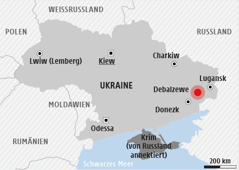 © APA/ORF.at Karte der Ukraine