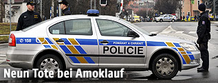 Polizeiabsperrung