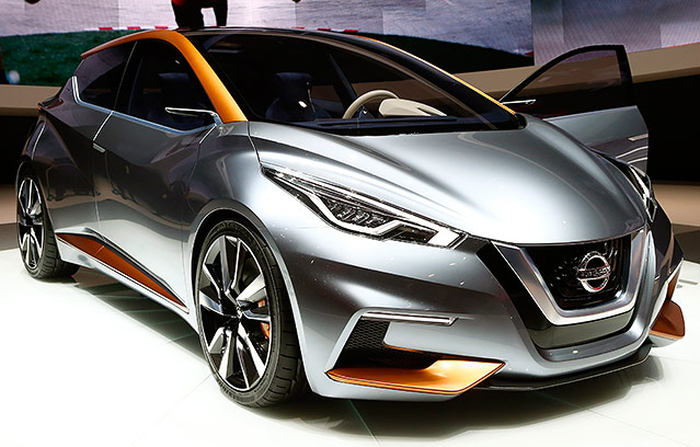 Ausgestelltes Concept Car im Autosalon in Genf