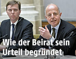 Der administrative Leiter Christoph Bazil und der Vorsitzende des Beirats, Clemens Jabloner