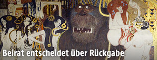 Ausschnitt aus "Die feindlichen Gewalten" aus dem Beethovenfries von Gustav Klimt