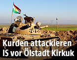Panzer kurdischer Kämpfer im Nordirak
