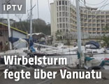 Verwüsteter Hafen in Vanuatu