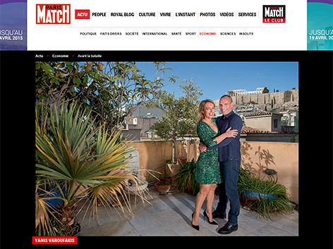 © Screenshot parismatch.com Ein Foto vom griechischen Finanzminister Yanis Varoufakis