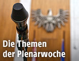 Mikrofon im Plenarsaal