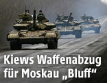 Panzer des Militärs der Ukraine
