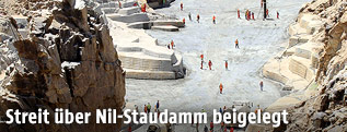 Baustelle des  Grand Renaissance Damm in Äthiopien