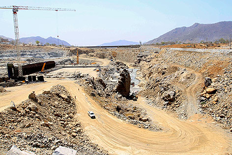 © Reuters/Tiksa Negeri Baustelle des Grand Renaissance Damm in Äthiopien