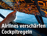 Cockpit eines Airbus A320