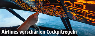 Cockpit eines Airbus A320