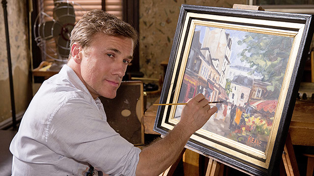 © Studiocanal Christoph Waltz malt in einer Szene des Films "Big Eyes"