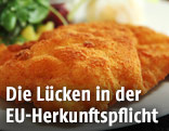 Schnitzel am Teller
