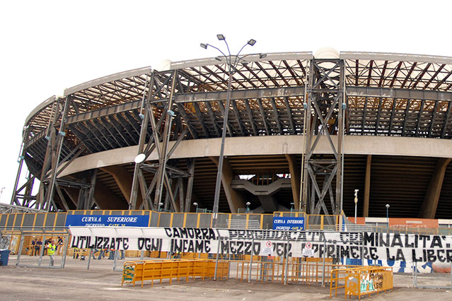 © GEPA/Richiardi Außenansicht des Stadio San Paolo in Neapel
