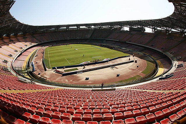 © AP/Salvatore Laporta Innenansicht des Stadio San Paolo in Neapel