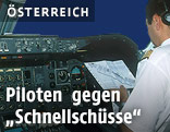 Pilot im Flugzeug