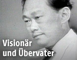 Porträt von Lee Kuan Yew im Jahr 1965
