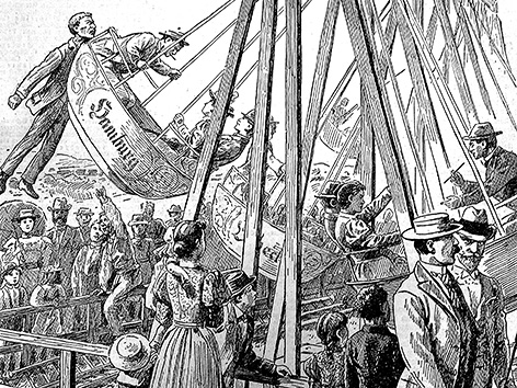 © Metroverlag Illustrationen aus dem Buch "Spektakuläre Unglücksfälle aus dem alten Wien"
