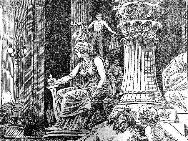 © Metroverlag Illustrationen aus dem Buch "Spektakuläre Unglücksfälle aus dem alten Wien"