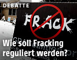 Fracking Schild