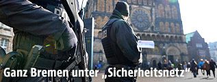 Polizisten in der Bremer Innenstadt