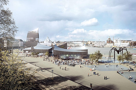 © Guggenheim Museum Rendering eines Gebäudevorschlags für das Guggenheim Museum Helsinki
