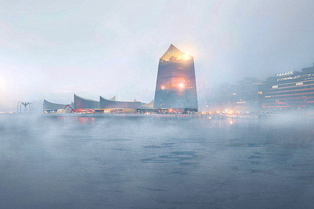 © Guggenheim Museum Rendering eines Gebäudevorschlags für das Guggenheim Museum Helsinki