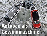 Autoturm der Volkswagen Autostadt in Wolfsburg