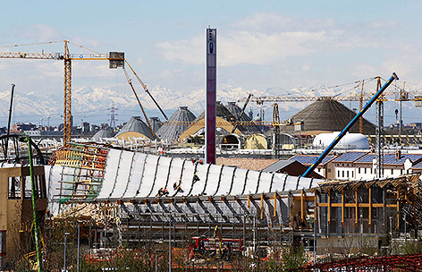 © AP/Antonio Calanni Baustelle der Mailand EXPO
