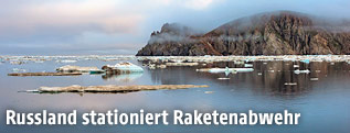 Russische Insel am Nordpolarmeer