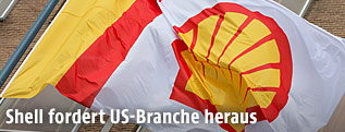 Shell-Logo auf Fahne