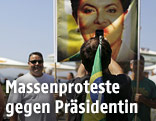Demonstration gegen die brasilianische Pr&auml;sidentin Dilma Rousseff