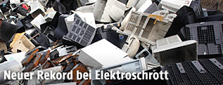 Berg aus Elektroschrott
