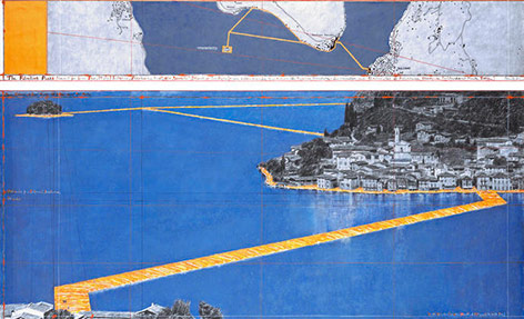 © 2014 Christo Modellzeichnung des Projekts