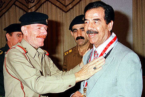 Izzat Ibrahim ad-Duri und Saddam Hussein