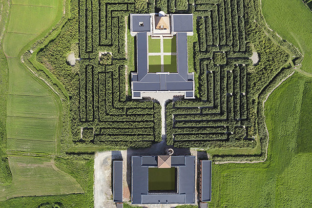 © Carlo Vannini Luftansicht des Labyrinths