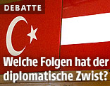 Österreichische und türkische Flagge