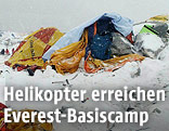 Lawine am Everest Base Camp