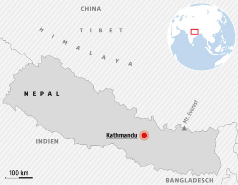 © APA/ORF.at Karte von Nepal