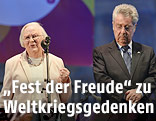 Bundespr&auml;sident Heinz Fischer bei den Feiern zum 70. Jahrestag des Weltkriegsendes auf dem Wiener Heldenplatz