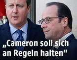 Francois Hollande und David Cameron