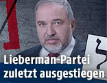 Wahlplakat der Partei Israel Beiteinu (Unser Haus Israel) von Außenminister Avigdor Lieberman