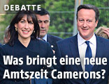 Britischer Premier David Cameron mit seiner Ehefrau