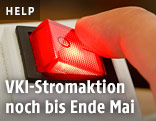 Switch-Schalter an einem Stromverteiler