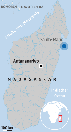 © APA/ORF.at Karte von Madagaskar