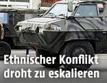Panzerwagen der Polizei