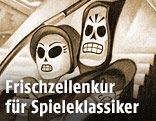 Computer-Spielfigur "Grim Fandango"
