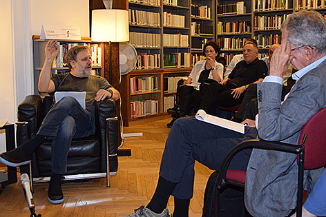 Slowenischer Philosoph, Psychoanalytiker und Kulturtheoretiker Slavoj Zizek